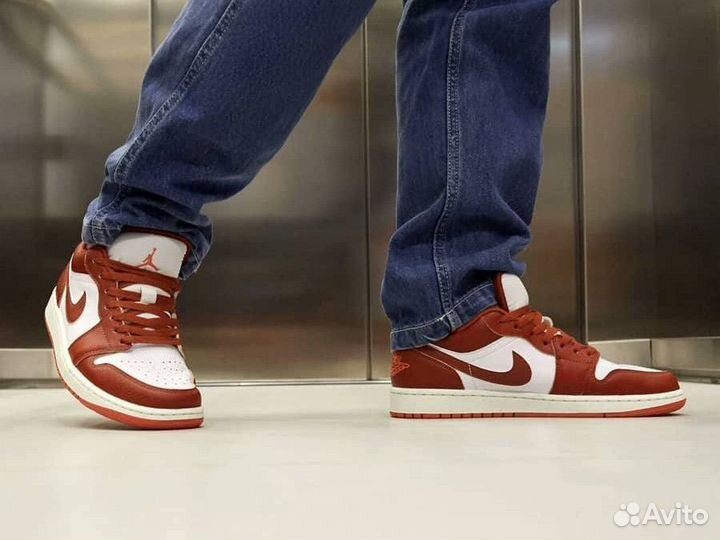 Кроссовки Nike air Jordan 1 low red zed skin