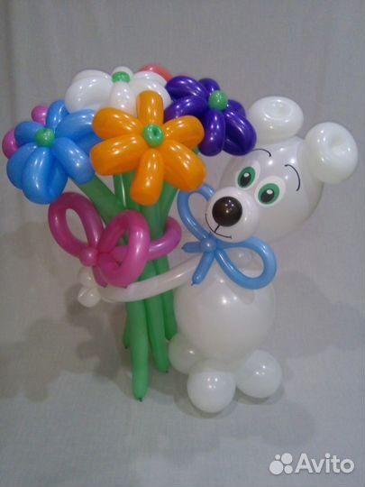 Цветы из шаров