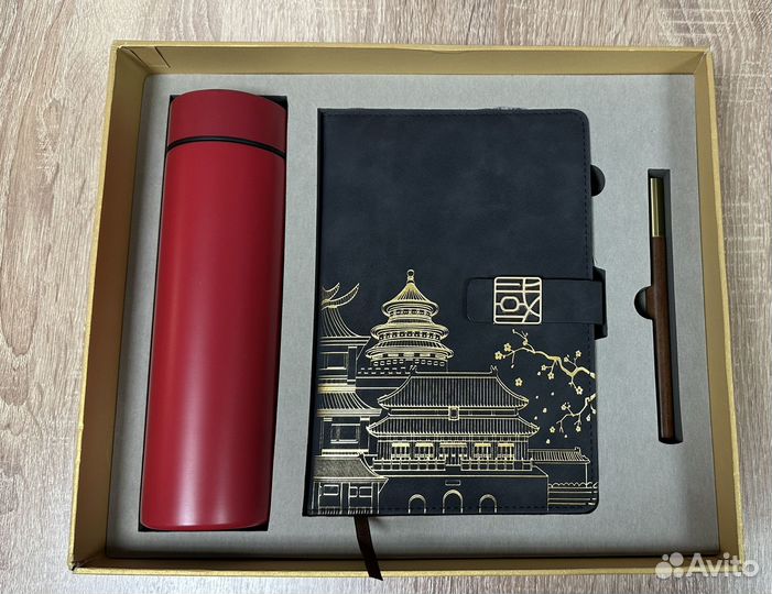 Блокнот Термос Ручка подарок