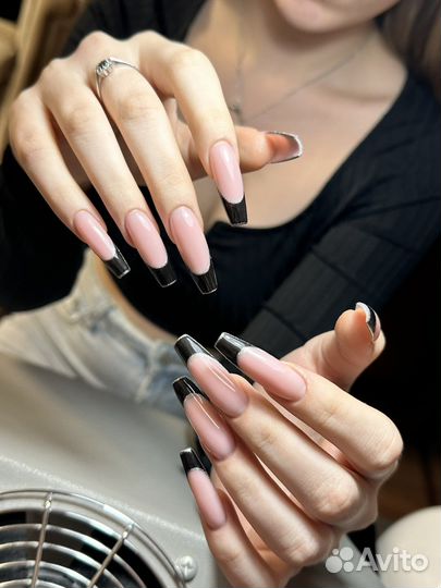 Наращивание маникюр гель лак коррекция