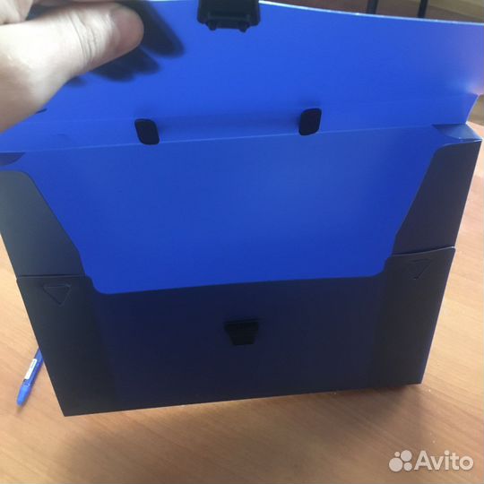 Папка сумка пластик а4 с ручкой