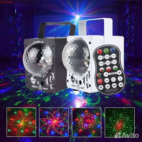 Светомузыка с лазером и пультом