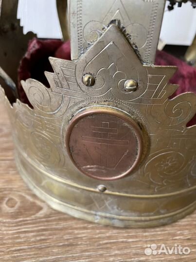 Старинные венчальные короны-пара