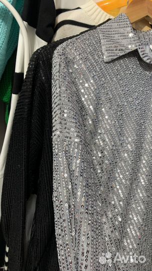 Рубашка в пайетках