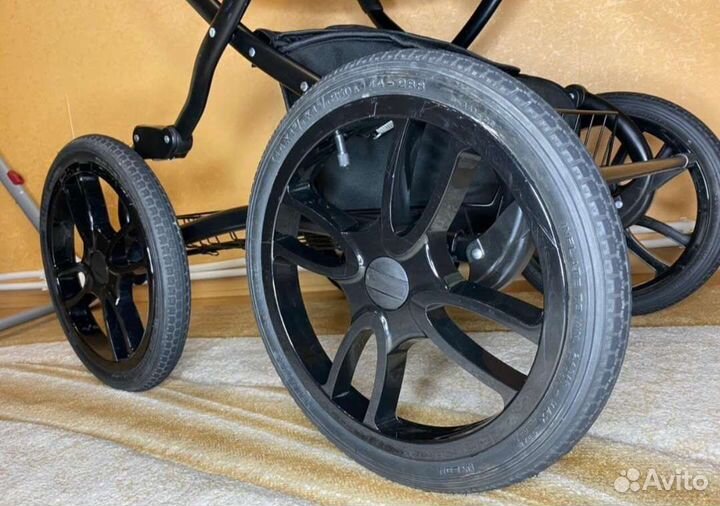 Коляска 2 в 1 indigo эко кожа