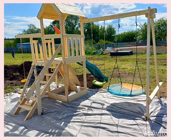 Детская деревянная площадка