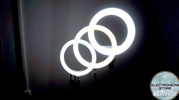 Кольцевая Лампа 33 см со Штативом Светодиодная