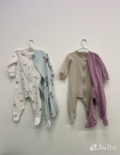 Комплект 4 комбинезона Carters на замке