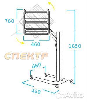 Сушка инфракрасная ик 2 лампы Nordberg IF-2