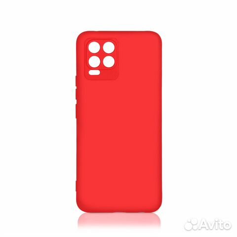 Силиконовый чехол с микрофиброй для Realme 8/8 Pro