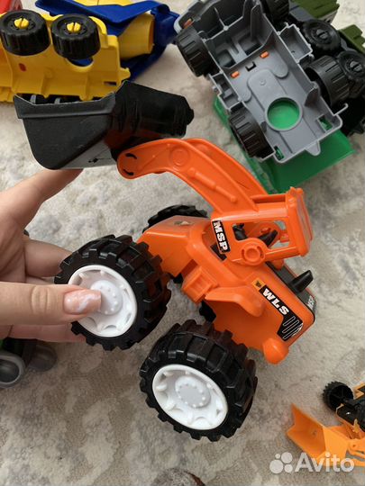 Машинки, мотоцикл, трактор (цена за всё) игрушки