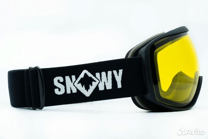 Маска Snowy Photon Black линза:yellow lens S1