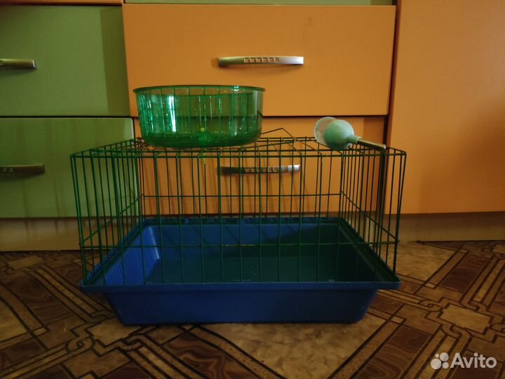 Клетка колесо и поилка