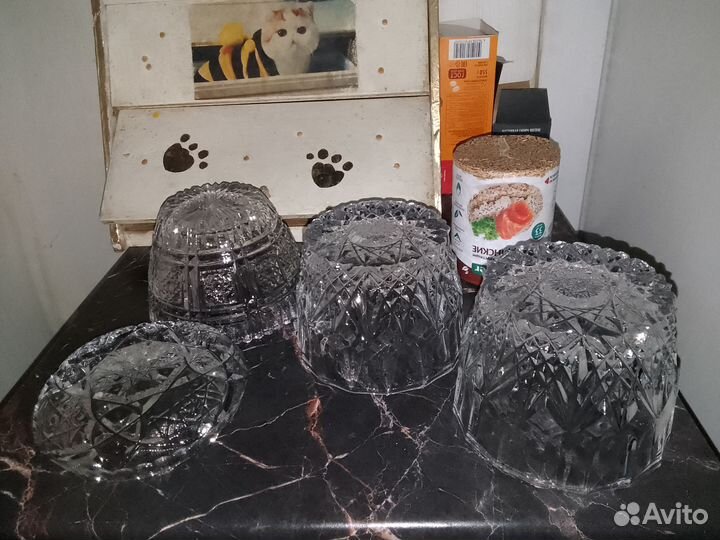 Конфетница салатники хрусталь набор