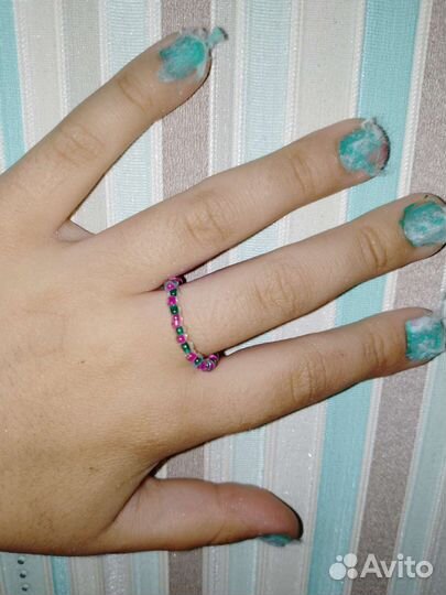 Кольцо из бисера