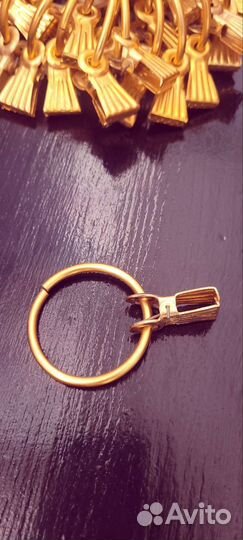 Кольца для штор с зажимом. Розовое золото