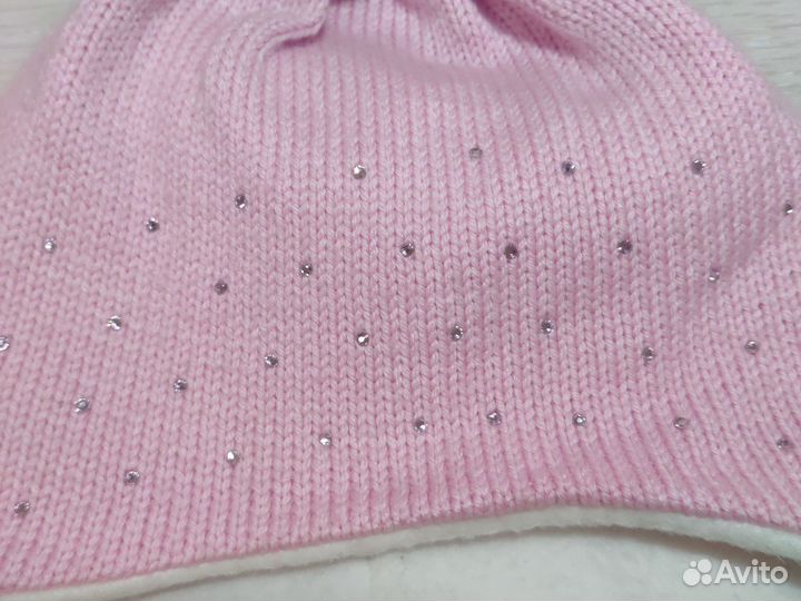 Шапка для девочки демисезонная