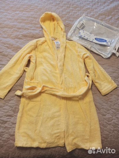 Халат банный детский новый р. 134-140