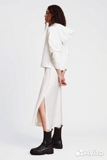 Худи женское Allsaints белое (XS-S)