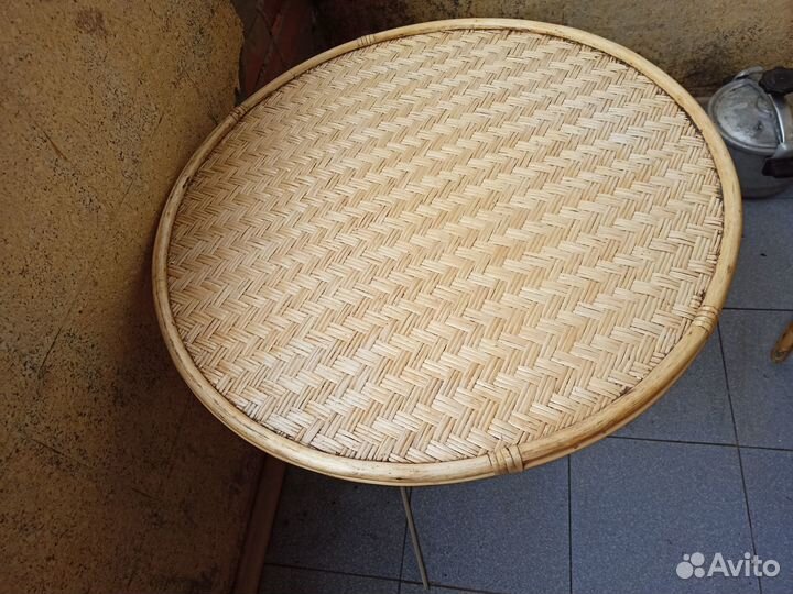 Набор натуальной плетёной мебели на балкон/лоджию