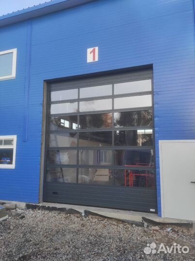 Панорамные секционные ворота