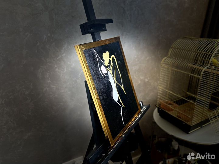 Картина - силуэты холст ручная работа