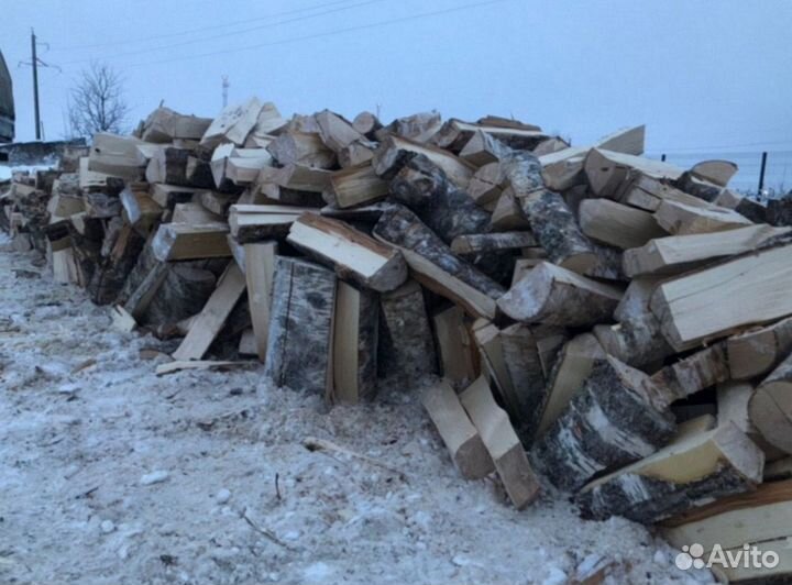 Дрова колотые дуб