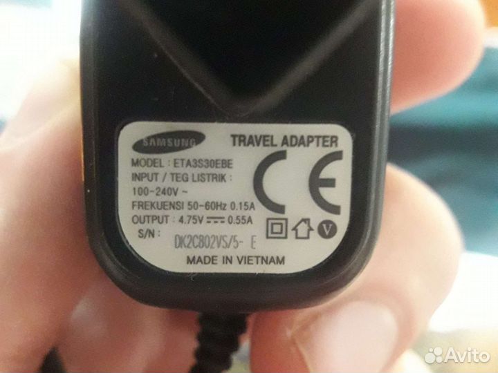 Зарядка для телефона samsung