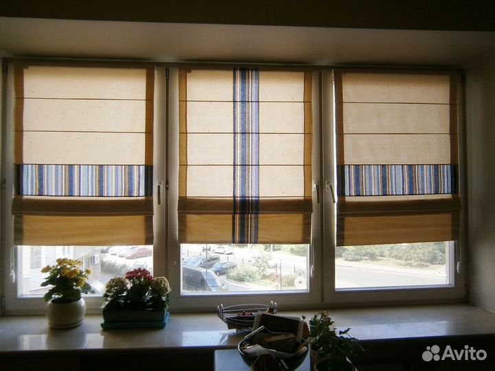 Римские шторы с установкой 