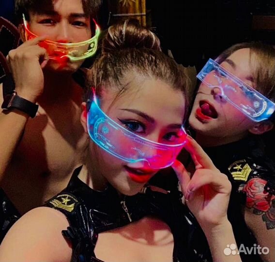 Неоновые LED очки оптом