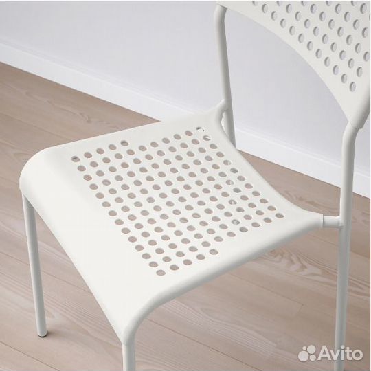 Стул IKEA адде, белый