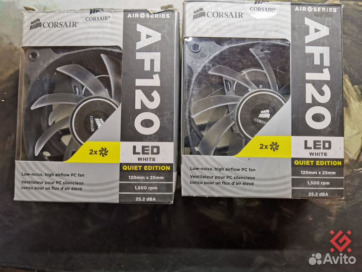 Продам вентиляторы Corsair AF120 Quiet Edition