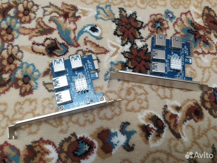 Разветвитель сплиттер PCI Express 1x на 4x PCI-E