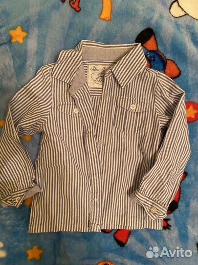 Рубашки и брючки на мальчика 74 см
