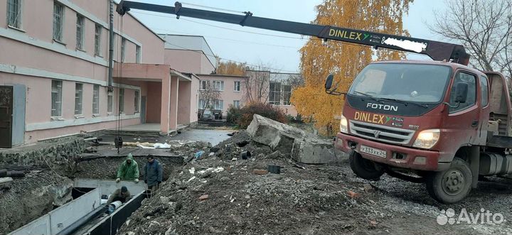 Аренда и услуги манипулятора, стрела 3 т, 10 м, борт 5 т, 6 м