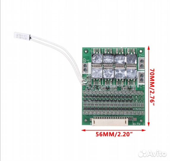 Плата защиты аккумулятора 13S 48 в 30 А, BMS для л