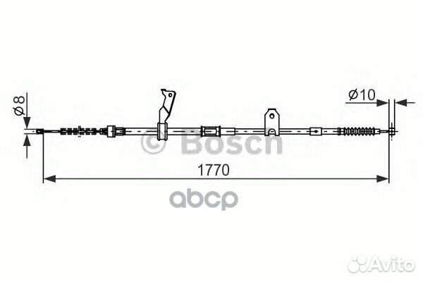 Трос, стояночная тормозная система лев 1987