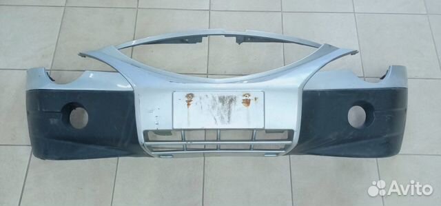 Бампер передний SsangYong Актион 2008г. серый б/у