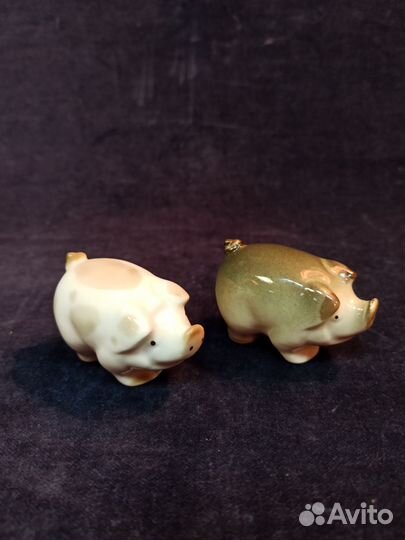 Парные статуэтки Два поросёнка