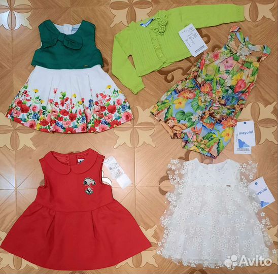 Р.68-74см. Брендовая одежда на девочку. Италия