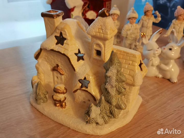 Домики- подсвечники и другое