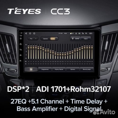 Магнитола Teyes CC3 Hyundai Sonata 6 YF 2009-2014