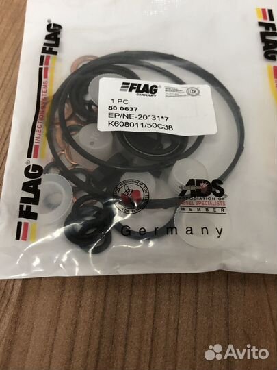 Ремкомплект тнвд (сальник) 80 0637 flag