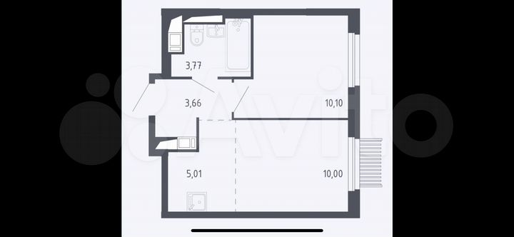 2-к. квартира, 31,7 м², 10/14 эт.