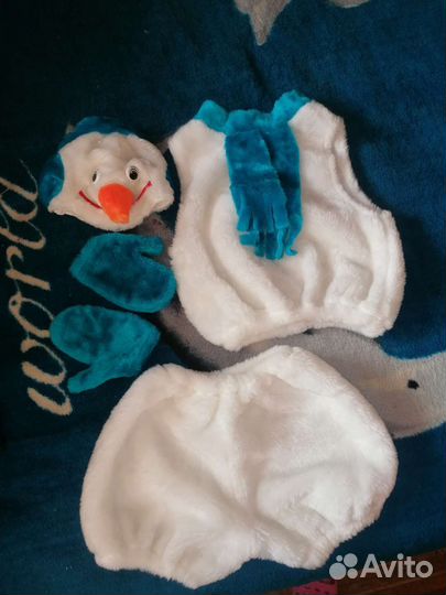 Новогодний костюм снеговик 104