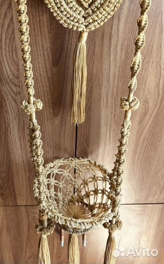 Кашпо макраме антикварное времен СССР