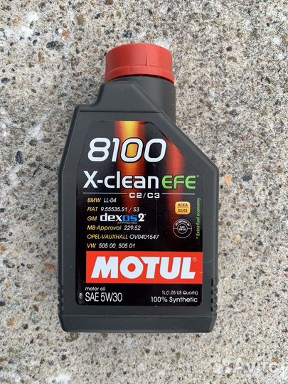 Моторное Масло Motul 8100 X-clean efe 5w30