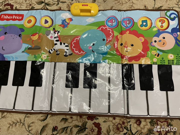 Коврик-пианино Fisher Price первые шаги