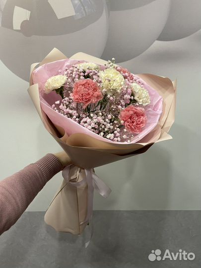 Букет цветы гипсофила подарок