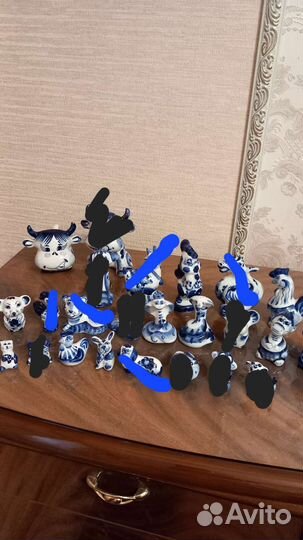 Фигурки/животные гжель